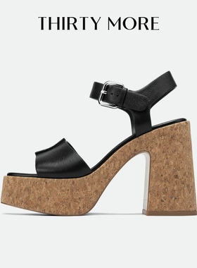 【街头超模】Thirty More显瘦百搭鞋女2026夏季新款搭扣露趾凉鞋