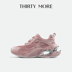 【丝绒泡芙】Thirty More时尚运动鞋女2026春夏新款百搭休闲鞋女