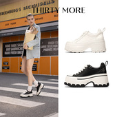 罗马假日 新款 Thirty More休闲鞋 女2026春季 系带通勤小白鞋 女