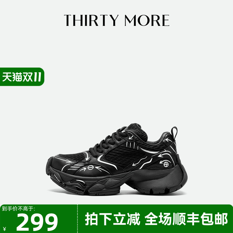 复古厚底运动鞋THIRTYMORE百搭