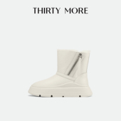 冰雪奇缘 Thirty More时尚 雪地靴女2025秋冬新款 加绒保暖棉靴