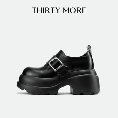 【巴黎漫步】Thirty More乐福鞋女2026秋冬新款潮增高小皮鞋单鞋