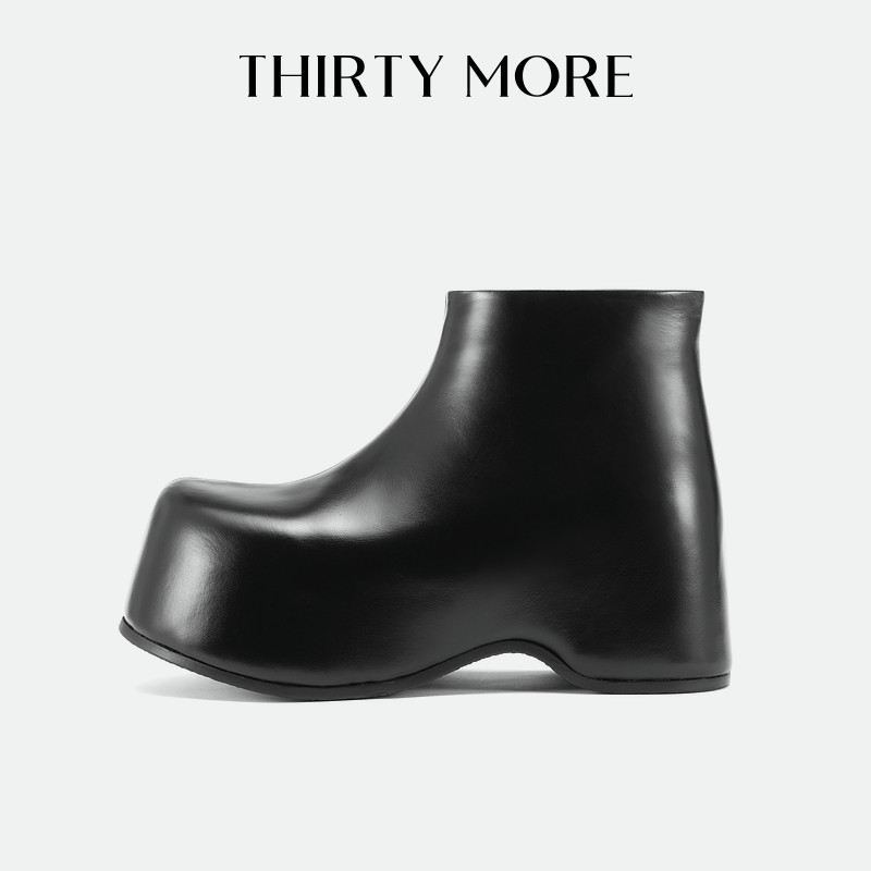 【潮流勃肯】Thirty More短筒靴女冬季新款内增高粗跟时装靴,女鞋,时装靴,淘宝优惠券,粉丝福利购,淘宝优惠卷
