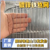 镀锌铁丝网加粗加密钢丝网阳台防护网养殖围栏网家用养鸡栅栏网