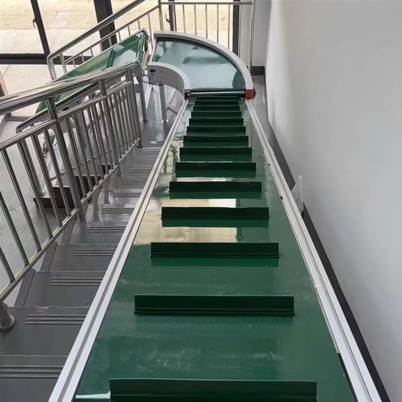 楼梯输送机传送带超市零食转弯上输送机