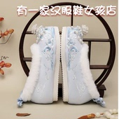 布鞋 秋冬新款 内增高明制汉元 素棉鞋 加绒汉服鞋 子女古风保暖绣花鞋