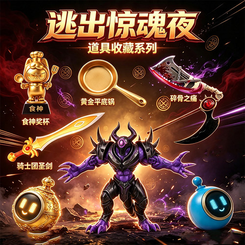 蛋仔派对惊魂寻宝队吞星者多关节模型食神奖杯碎骨之痛3D打印手办