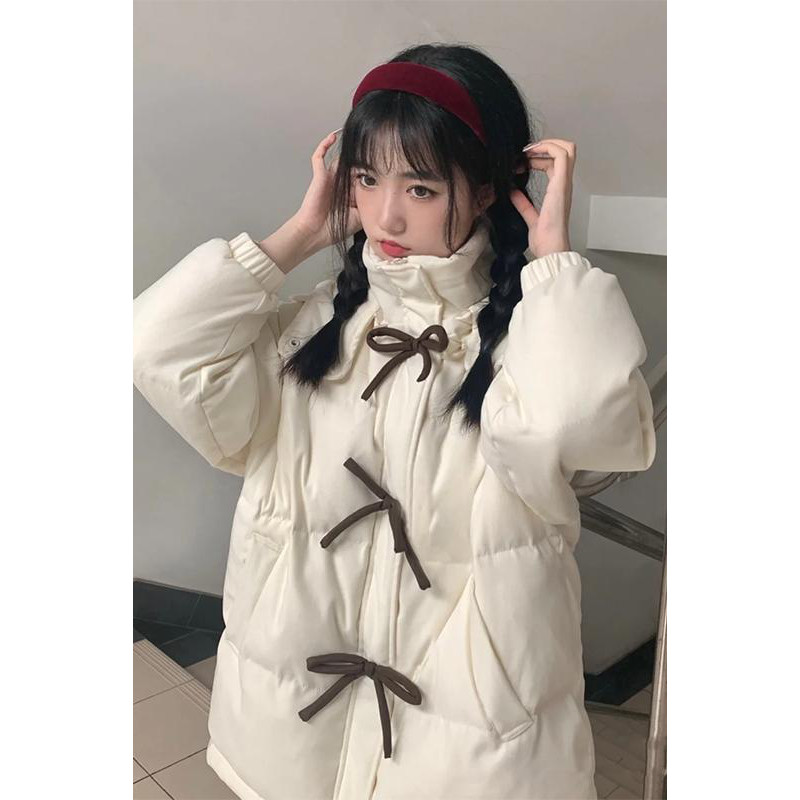 新款冬季外套棉服女设计感小众小个子加厚连帽棉衣韩版棉袄
