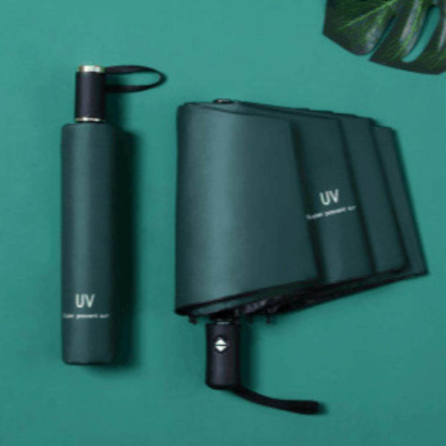 全自动雨伞男士加固晴雨两用三折叠女防晒遮太阳广告定制印刷logo