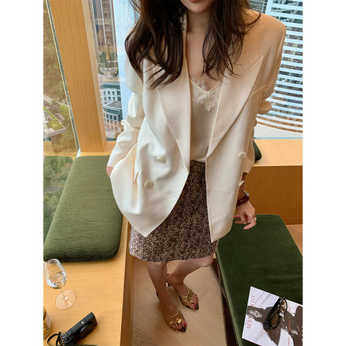 龍喜儿 时尚复古渐变豹纹印花H版型气质半身裙显瘦包臀短裙A122