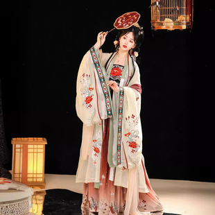 暮挽璃原创唐制汉服女诃子裙复原古风仙气中国风古装柯子裙全套春