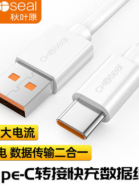 秋叶原Type-C数据线转接线 100W闪充充电线 5A大电流 公对公超级快充数据传输线适用手机平板笔记本 QS520B