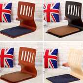 日韩榻榻米椅子实木和室椅床上靠背椅子无腿椅宿舍懒人椅飘窗座椅