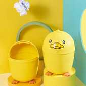 桌面垃圾桶卡通可爱小号桌上废纸篓迷你创意带盖茶几家用宿舍办公