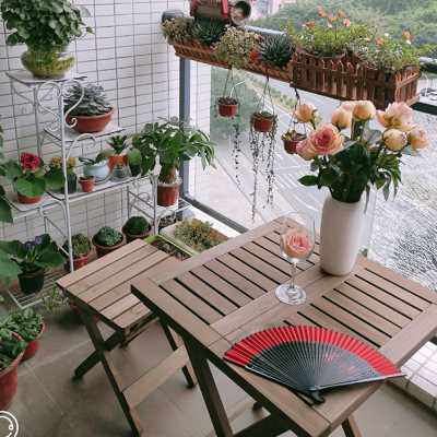 折叠桌椅套装实木休闲阳台桌饭桌便携式户外野餐烧烤圆形露营桌子