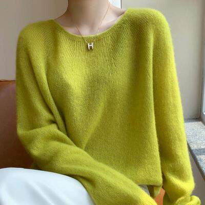 2025秋冬新款桑蚕丝+山羊绒衫女