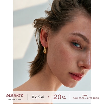 THE FINAL  高级感轻奢精致金色耳环漂亮耳饰2026新款气质耳钉