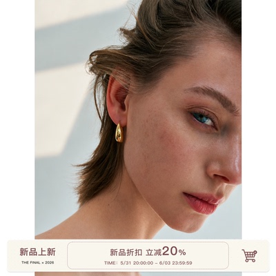 THE FINAL 5/31晚20点【新品限时折扣】 高级感轻奢精致金色耳环