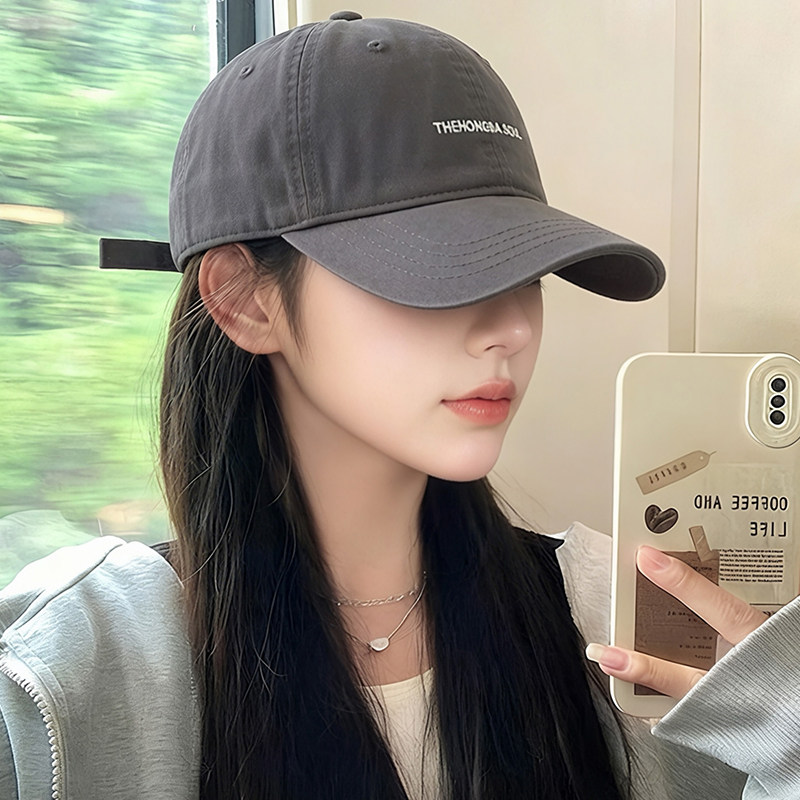 韩版宽帽檐显脸小棒球帽女2026新款防晒鸭舌帽男大头围帽子方圆脸