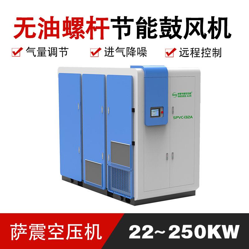 永磁变频无油环保,污水处理,纺织行业适用22-200KW螺杆鼓风机