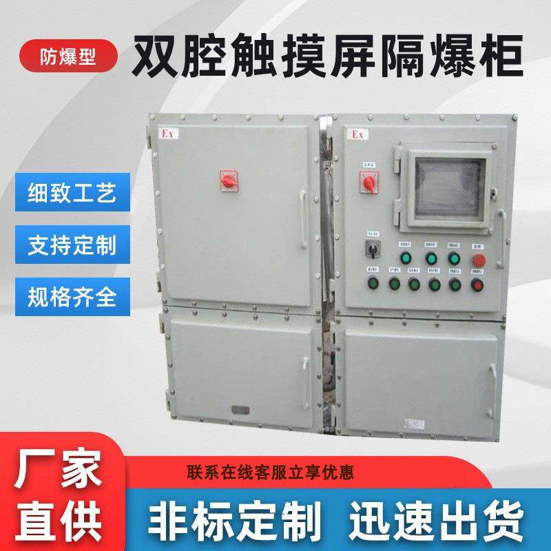 触摸屏电气控制柜接线箱防爆配电柜双腔触摸屏隔爆柜防爆plc