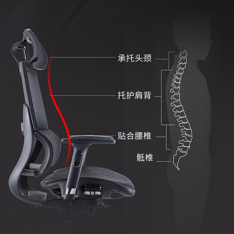 嘉诺士人体工学椅办公椅电脑椅子家用工程学椅电竞椅网椅升降座椅
