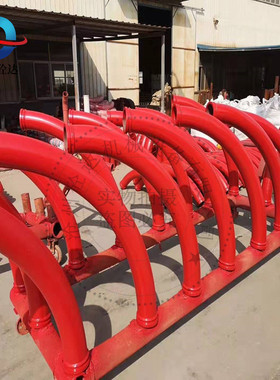 混凝土地泵弯管 双层车泵耐磨弯管 R1000*90°双层合金地泵弯管