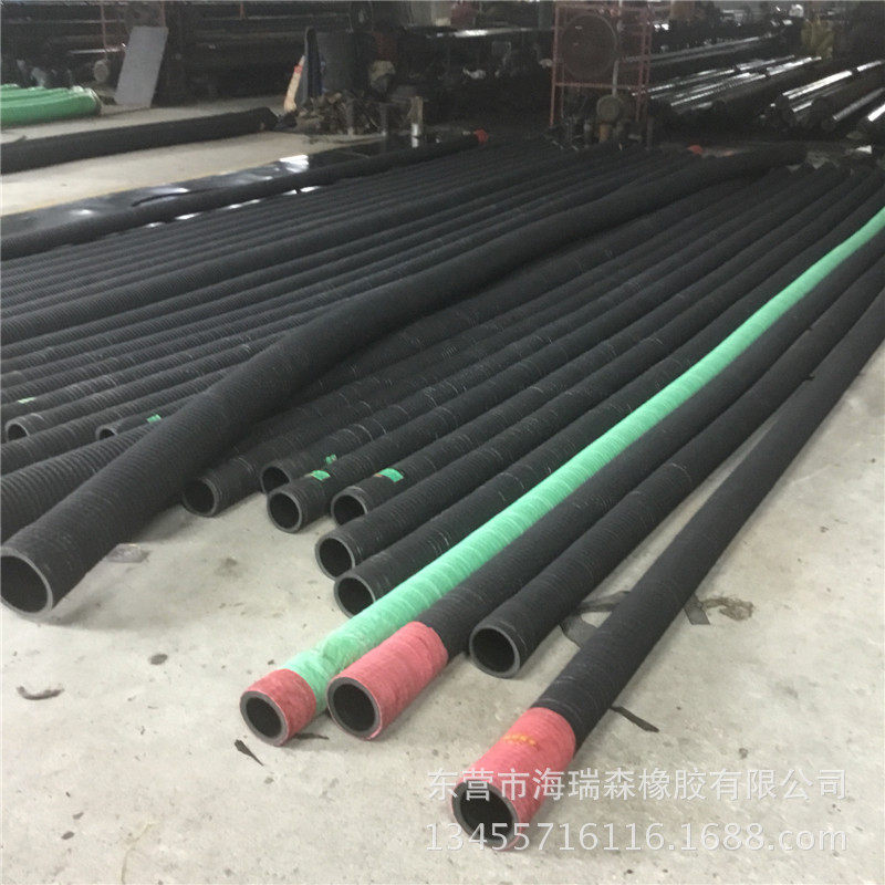 3.5寸橡胶钢丝管吸排水输送物料用橡胶钢丝管 优质耐磨钢丝管DN89