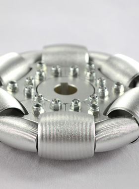 100mm铝全向轮（omni directional wheels)单片90°铝轮 14179S