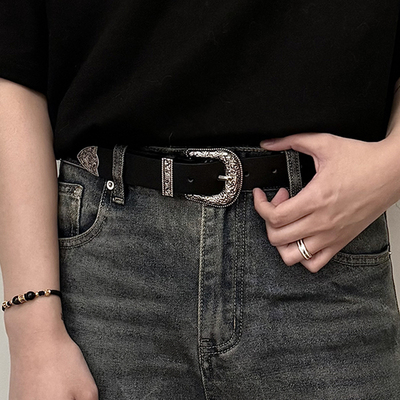 皮带男款2025夏新款简约百搭