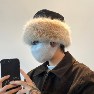 帽子男士冬帽保暖雷锋帽东北棉帽男加绒加厚防风大头围毛绒渔夫帽