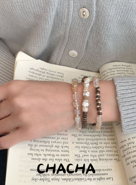 茶茶 S925纯银椰壳系列手链女小众设计高级夏季新款海边度假手串