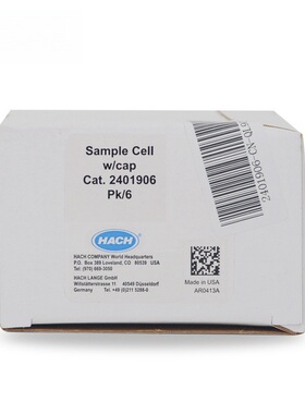 美国HACH哈希DR900比色池瓶带刻度盖10-20-25ml 24019-06/2401906