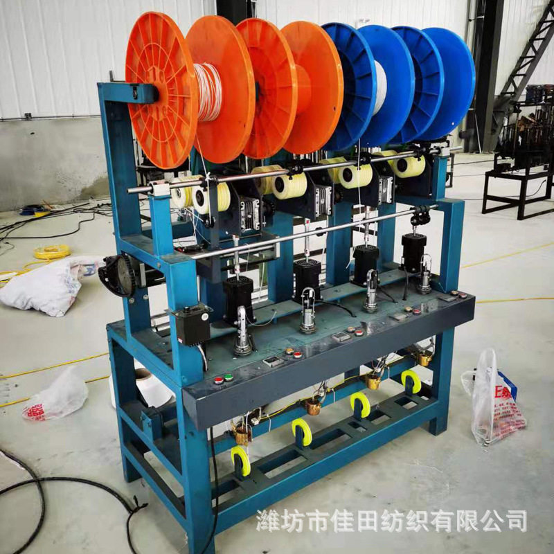 高速口罩耳绳编织机 口罩拉绳勾针机 口罩松紧绳带钩编机钩绳机