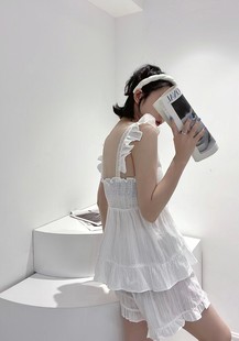 维安花密睡衣女薄绒少女网红风家居服俩件套装高级感气质秋冬显白