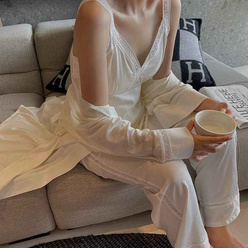 维安花密【漫野碎花】法式碎花睡衣女纯棉小吊带俩件套家居服