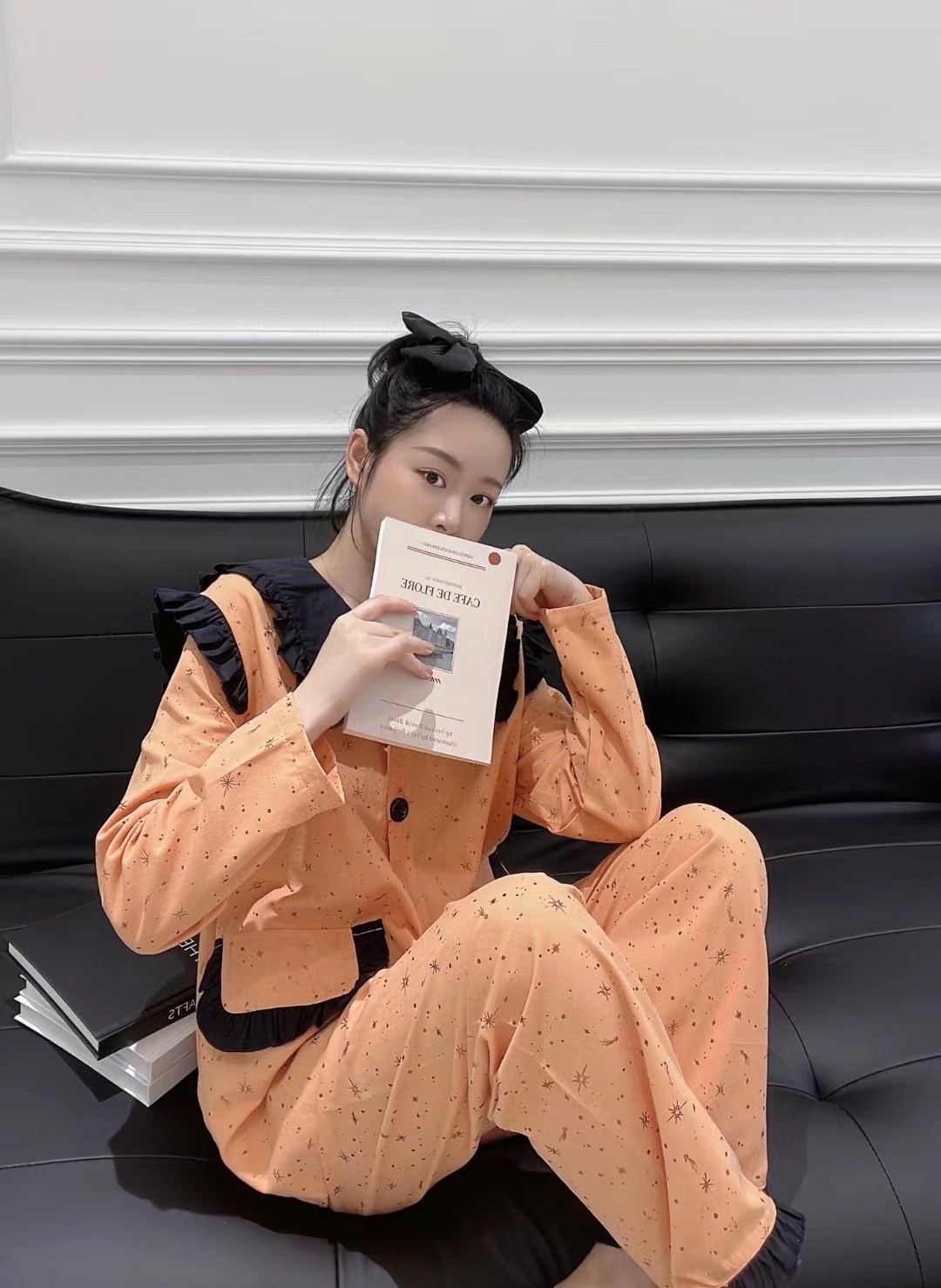 维安花密宫廷复古风睡衣女2023年新款红色本命年时尚洋气结婚家居