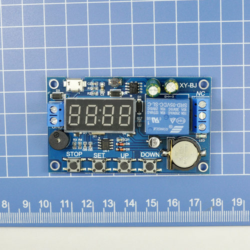 定时开关 时间控制器继电器 带时钟 延时模块/定时电路板 通断