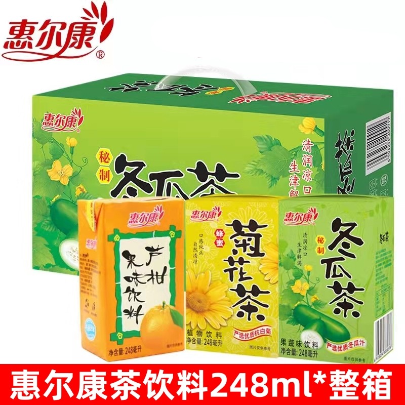 惠尔康芦柑汁芦柑果味饮料整箱装植物饮品解渴清爽办公室冰镇饮料