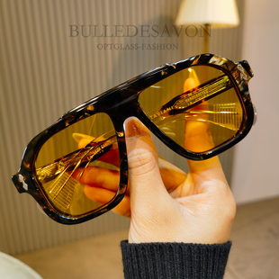 JMM新款复古方形板材墨镜男女款偏光飞行员太阳镜驾驶眼镜配度数