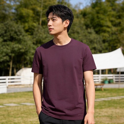 蕉下男士透气T恤CT006户外圆领短袖2026新款棉质春夏休闲运动上衣