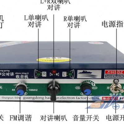 船用工厂50W大声公双向对讲扩音机传话器有线连接带喇叭喊话机