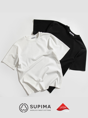 Supima棉基础圆领打底T恤