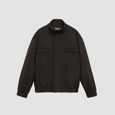 riri拉链意产LP暴风雨羊毛夹克