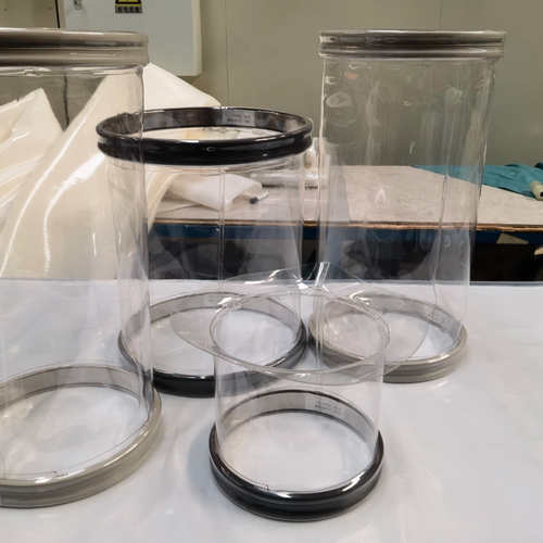 tpu卡箍式软连接粉体管道透明