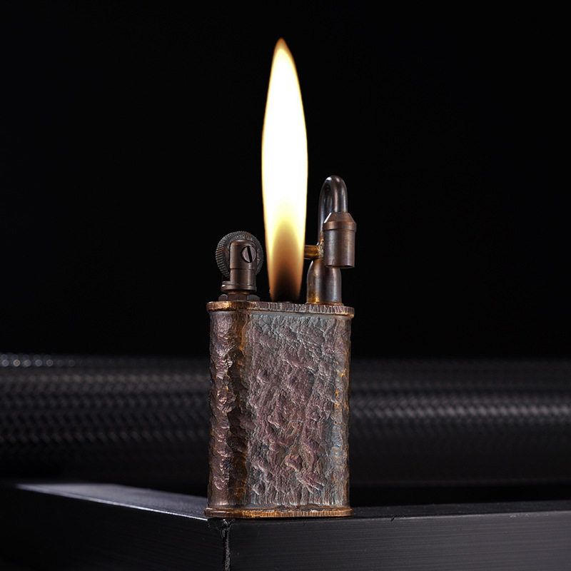 手雕款水龙头坑纹黄铜做旧复古