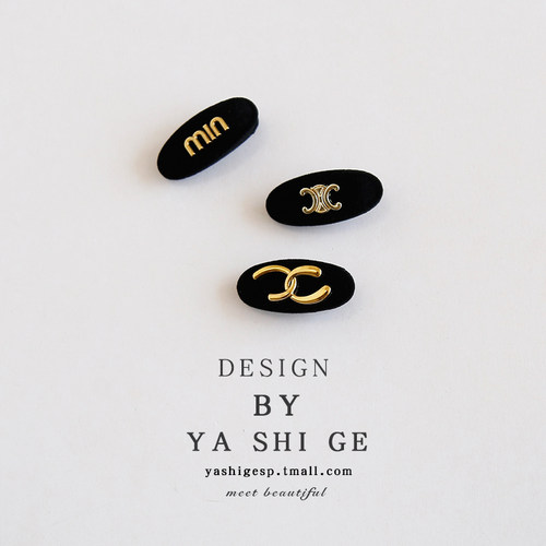 韩国金属字母小发夹侧边夹秋冬