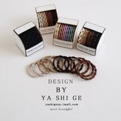 10根装 绑头发水波纹头绳女扎马尾橡皮筋高弹力发圈高级感发绳头饰