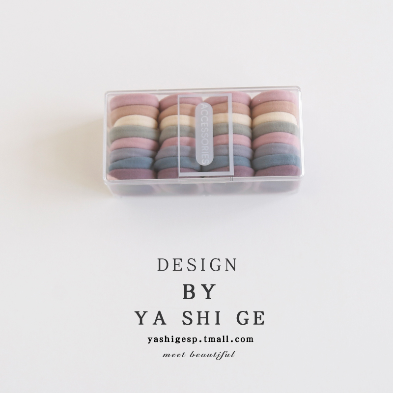 简约扎头发圈高马尾丸子头皮筋高弹力耐用头绳柔软不伤发无缝发绳