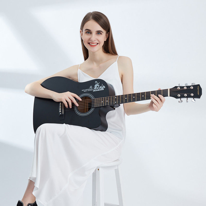 雅马哈单板41寸初学者吉他38寸民谣木吉他学生新手练习男女生乐器